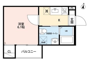 新栄町駅 徒歩12分 2階の物件間取画像